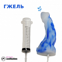 Фаллоимитатор с эякуляцией Гжель силикон, 40 см